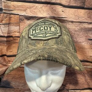 McCoy's Building Supply Hat Camo Cap Adjustable Strapback Tree Camouflage Work